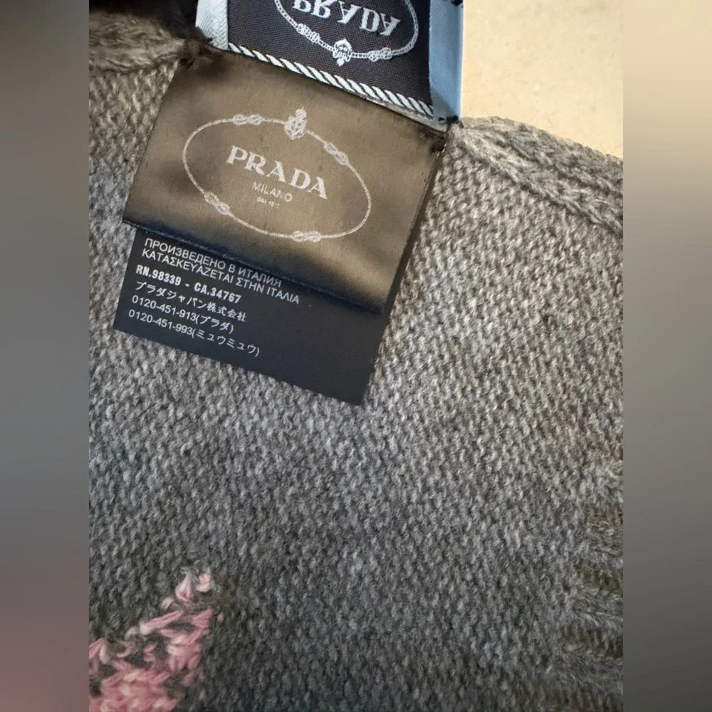 Prada cashmere and wool Gray Scarf